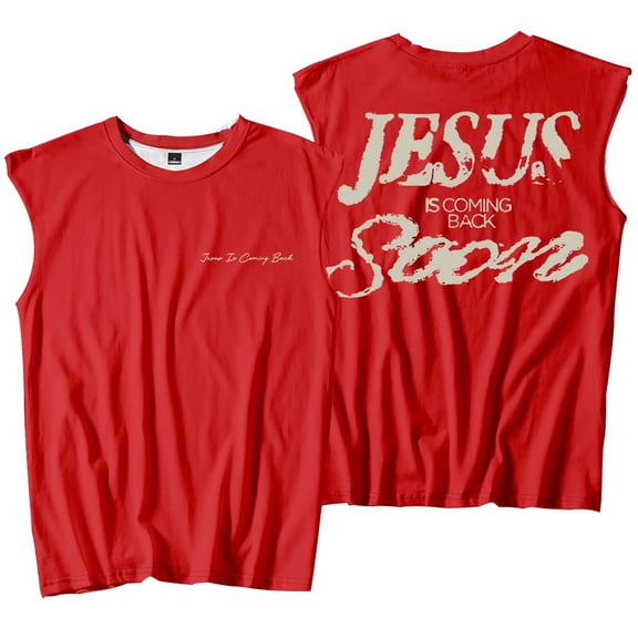 Josiah Queen Jesus Is Coming Back Soon Merch Tank Tops Sleeveless T-Shirt port Vest Women Men Casual Outdoor Sportwear