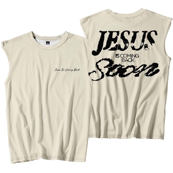 Josiah Queen Jesus Is Coming Back Soon Merch Tank Tops Sleeveless T-Shirt port Vest Women Men Casual Outdoor Sportwear