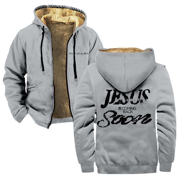 Josiah Queen Jesus Is Coming Back Soon Merch Zipper Hoodies Women Men Jacket Parkas Long Sleeve Streetwear Coat