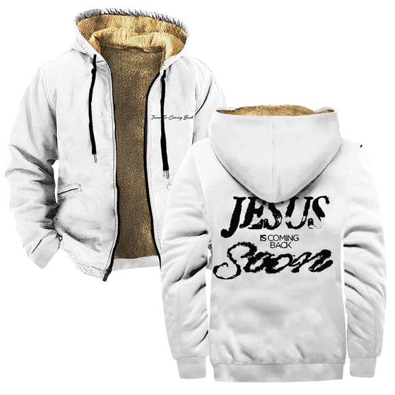 Josiah Queen Jesus Is Coming Back Soon Merch Zipper Hoodies Women Men Jacket Parkas Long Sleeve Streetwear Coat