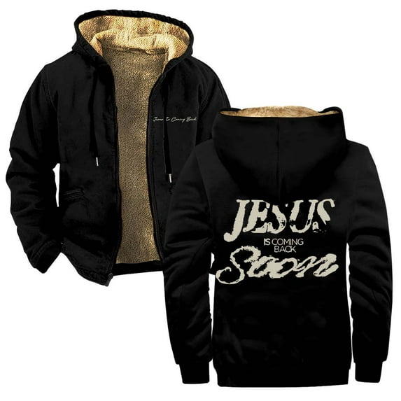 Josiah Queen Jesus Is Coming Back Soon Merch Zipper Hoodies Women Men Jacket Parkas Long Sleeve Streetwear Coat