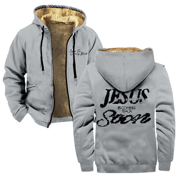 Josiah Queen Jesus Is Coming Back Soon Zipper Hoodies Women Men Jacket Parkas Long Sleeve Streetwear Coat