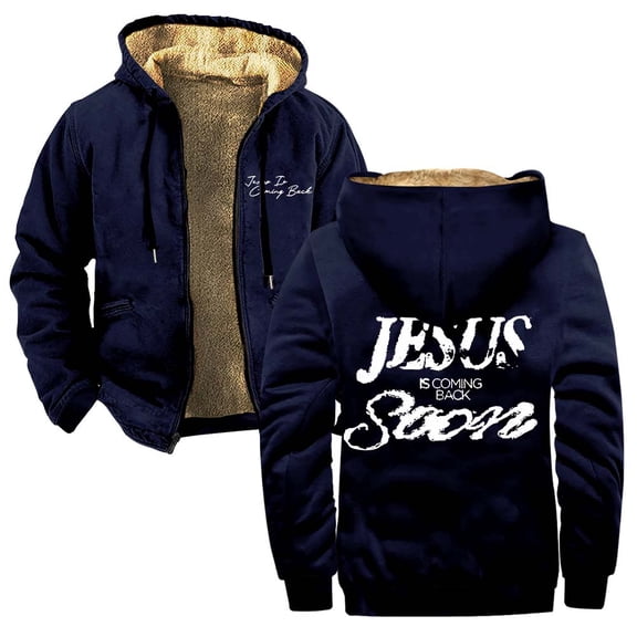 Josiah Queen Jesus Is Coming Back Soon Zipper Hoodies Women Men Jacket Parkas Long Sleeve Streetwear Coat
