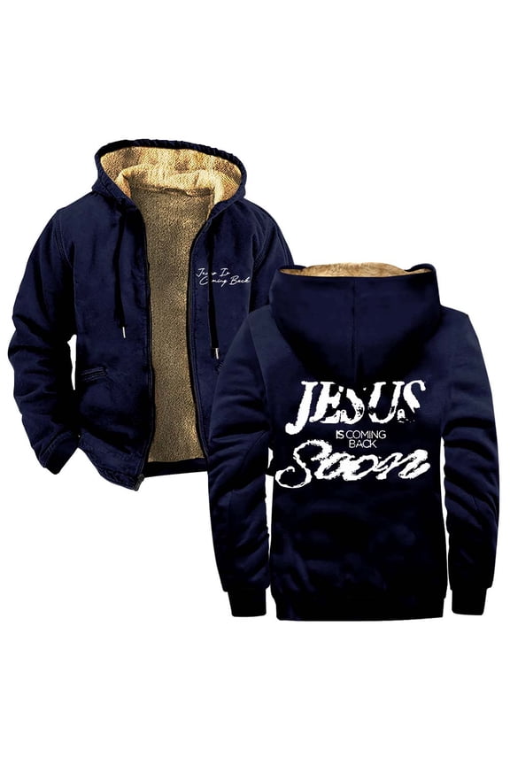 Josiah Queen Jesus Is Coming Back Soon Zipper Hoodies Women Men Jacket Parkas Long Sleeve Streetwear Coat