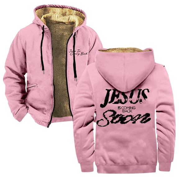 Josiah Queen Jesus Is Coming Back Soon Zipper Hoodies Women Men Jacket Parkas Long Sleeve Streetwear Coat