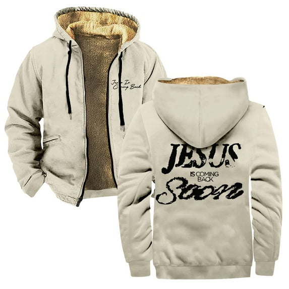 Josiah Queen Jesus Is Coming Back Soon Zipper Hoodies Women Men Jacket Parkas Long Sleeve Streetwear Coat