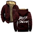 thumbnail image 1 of Josiah Queen Jesus Is Coming Back Soon Zipper Hoodies Women Men Jacket Parkas Long Sleeve Streetwear Coat, 1 of 2