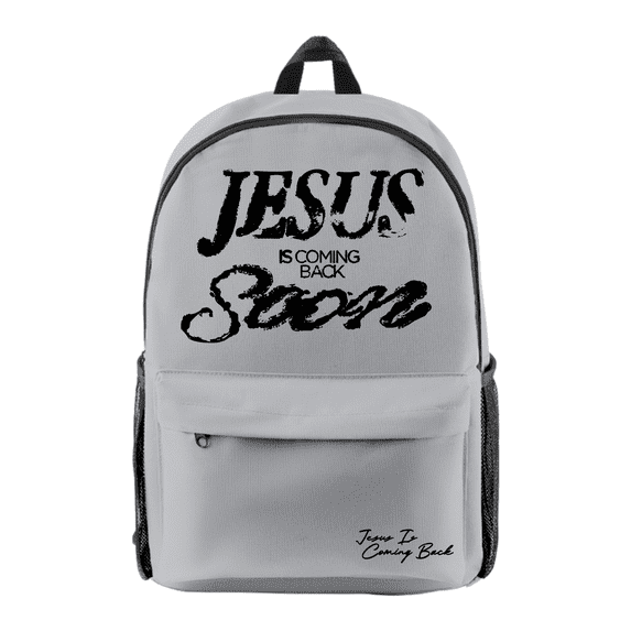 Josiah Queen Jesus is Coming Back Soon Backpack Unisex Shoulders Bag Casual Fashion Daypacks Travel Bags