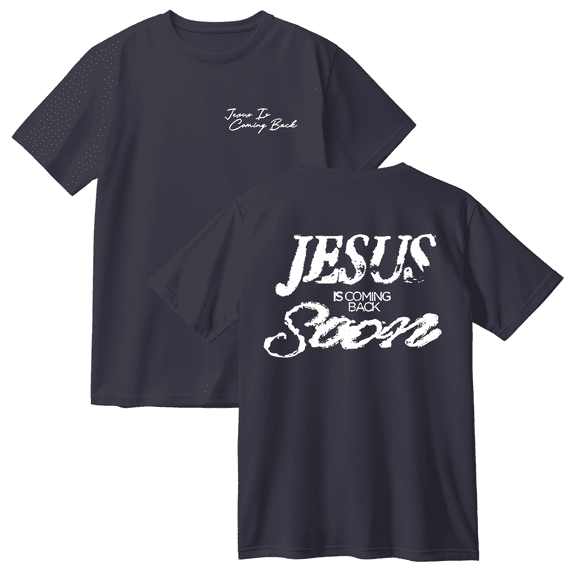 Josiah Queen Jesus is Coming Back Soon Cotton Tee Women Men Short Sleeve Round Neck Casual Streetwear T-shirt