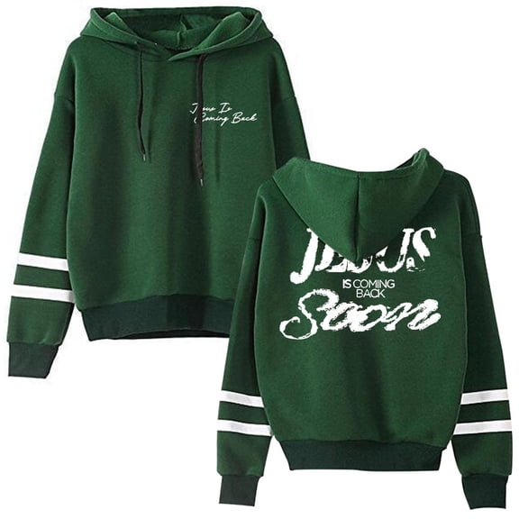 Josiah Queen Jesus is Coming Back Soon Pullover Hoodie Long Sleeve Streetwear Women Men Casual Hooded Sweatshirt