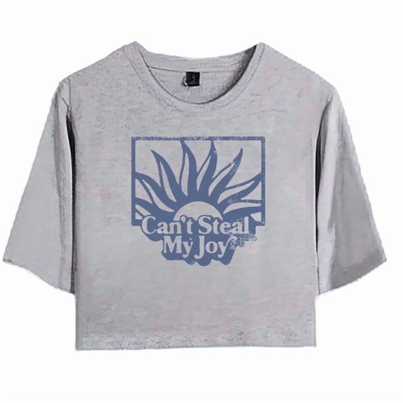 Josiah Queen Merch Can't Steal My Joy T-Shirt For Women&Girls Midriff Short Sleeve Summer Clothing Vest Y2K Tee