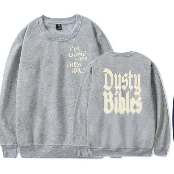 Josiah Queen Merch Dusty Bibles Crewneck Sweatshirts Cosplay Women Men Fashion Long Sleeve Stylish Y2K Design Top