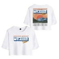 thumbnail image 1 of Josiah Queen Merch Mr.Zion Tour T-Shirt For Women&Girls Midriff Short Sleeve Summer Clothing Vest Tee, 1 of 5