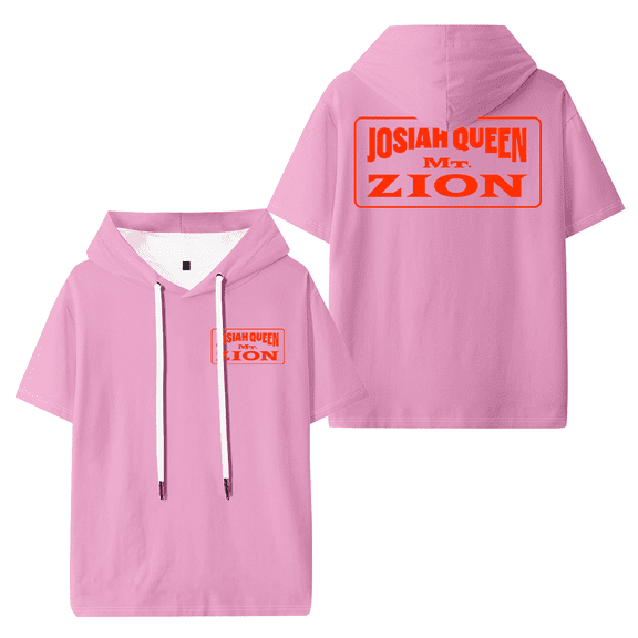 Josiah Queen Merch Mt Zion Hooded T-shirt Men Women Short Sleeve Tee Casual Fashion Tops
