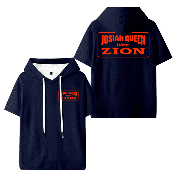 Josiah Queen Merch Mt Zion Hooded T-shirt Men Women Short Sleeve Tee Casual Fashion Tops