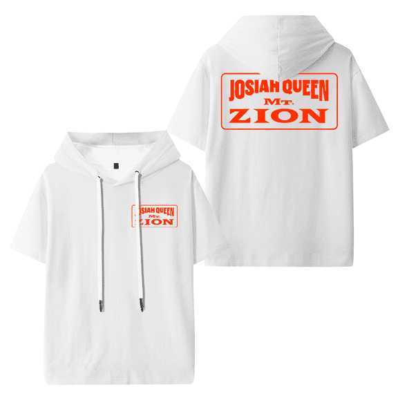 Josiah Queen Merch Mt Zion Hooded T-shirt Men Women Short Sleeve Tee Casual Fashion Tops