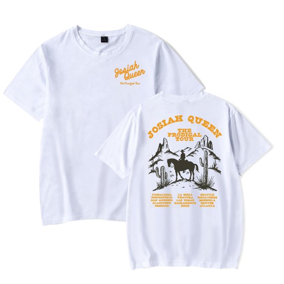 Josiah Queen Merch T-shirt Summer Unisex Short-sleeved Fashion Y2K Casual Stylish Design Tee