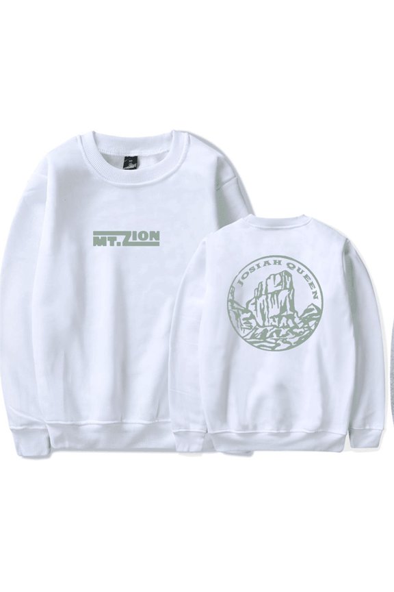 Josiah Queen Merch's New Album Mt.Zion Crew Neck Sweatshirt, Unisex, Stylish Long-Sleeved Pullover