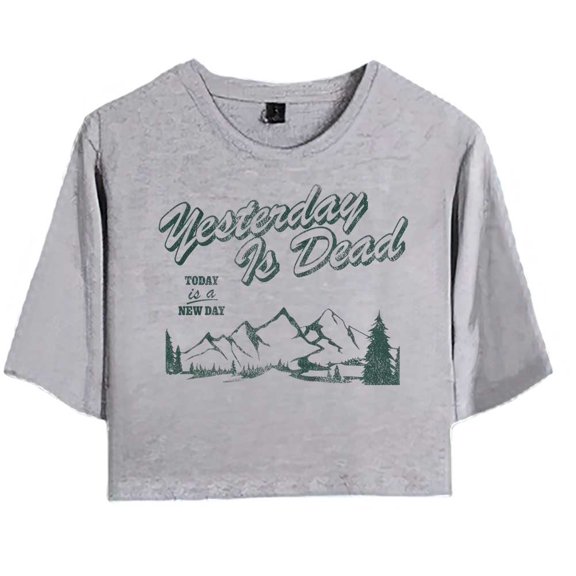 Josiah Queen MerchYesterday Is Dead T-Shirt For Women&Girls Midriff Short Sleeve Summer Clothing Vest Tee