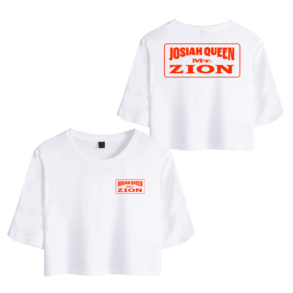 Josiah Queen Mr.Zion Merch T-Shirt For Women&Girls Midriff Short Sleeve Summer Clothing Vest Tee