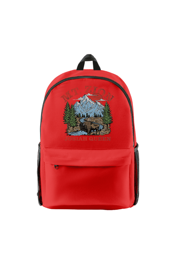 Josiah Queen Mt. Zion Backpack Unisex Shoulders Bag Casual Fashion Daypacks Travel Bags