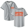 thumbnail image 1 of Josiah Queen Mt Zion Baseball Jersey Shirt V-Neck Women Men Short Sleeve Streetwear Clothes, 1 of 3