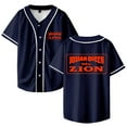 thumbnail image 1 of Josiah Queen Mt Zion Baseball Jersey Shirt V-Neck Women Men Short Sleeve Streetwear Clothes, 1 of 3