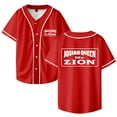 thumbnail image 1 of Josiah Queen Mt Zion Baseball Jersey Shirt V-Neck Women Men Short Sleeve Streetwear Clothes, 1 of 3
