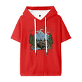 thumbnail image 1 of Josiah Queen Mt. Zion Hooded T-shirt Unisex Short Sleeve Tee Casual Trendy Tops, 1 of 3
