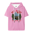 thumbnail image 1 of Josiah Queen Mt. Zion Hooded T-shirt Unisex Short Sleeve Tee Casual Trendy Tops, 1 of 3