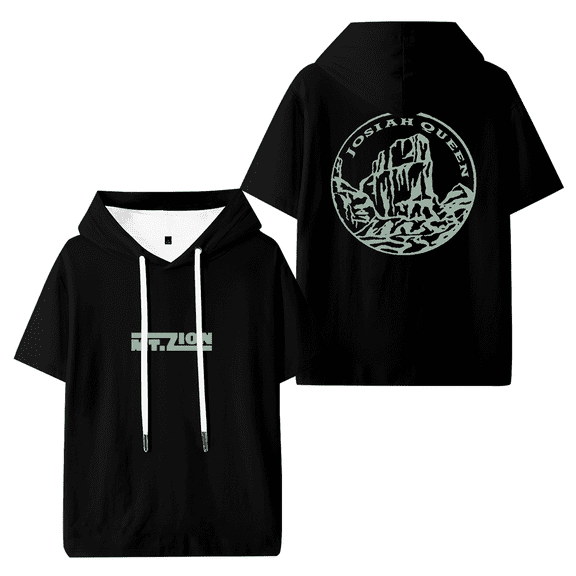Josiah Queen Mt Zion Hooded T-shirt Women Men Short Sleeve Tee Casual Fashion Tops