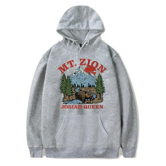 Josiah Queen Mt. Zion Hoodie Unisex Hooded Pullover Sweatshirt Long Sleeve Casual Streetwear Clothes