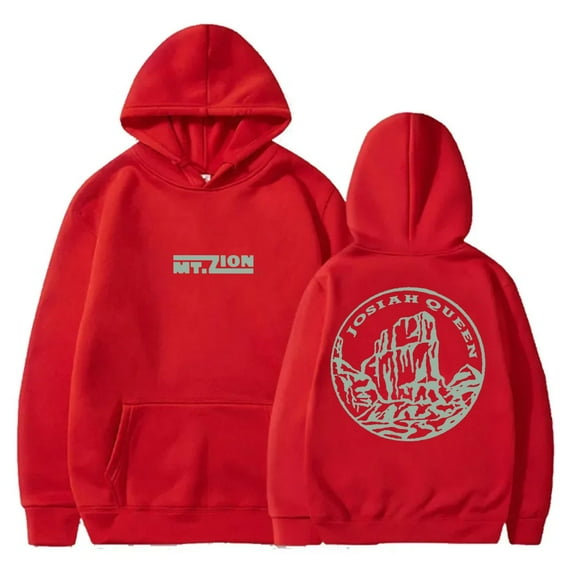 Josiah Queen Mt Zion Hoodies 2025 Tour Merch Pullovers Women Men Fashion Long Sleeve Sweatshirts