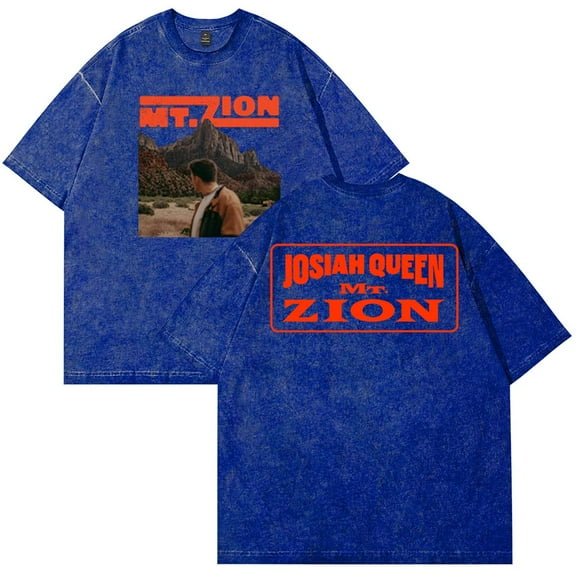 Josiah Queen Mt Zion Merch T-Shirt Cotton Wash Tee Women Men Short Sleeve Casual Crewneck Tee