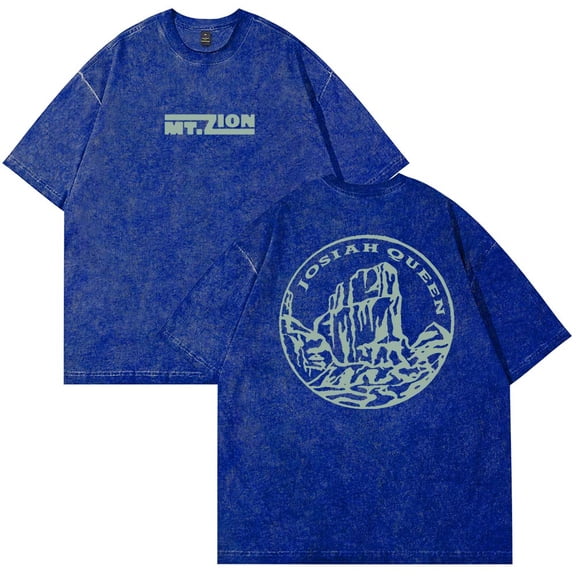 Josiah Queen Mt Zion Merch T-Shirt Cotton Wash Tee Women Men Short Sleeve Casual Crewneck Tee