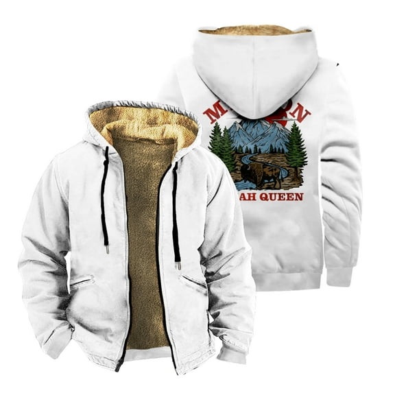 Josiah Queen Mt. Zion Zipper Jacket Long Sleeve Winter Parka Women Men Casual Fashion Coat