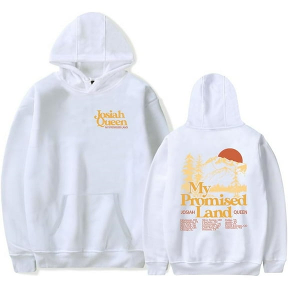 Josiah Queen My Promised Land 2025 Tour Merch Hoodie Pockets Drawstring Unisex Hooded Sweatshirt Fashion Clothing