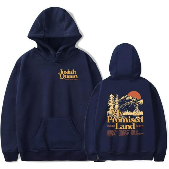 Josiah Queen My Promised Land 2025 Tour Merch Hoodie Pockets Drawstring Unisex Hooded Sweatshirt Fashion Clothing