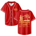 thumbnail image 1 of Josiah Queen My Promised Land Tour 2025 Baseball Jersey V-Neck Shirt Women Men Short Sleeve Streetwear Clothes, 1 of 3