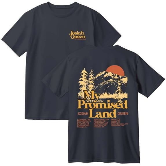 Josiah Queen My Promised Land Tour 2025 Cotton T-Shirt Women Men Casual Crewneck Short Sleeve Tee