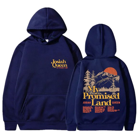 Josiah Queen My Promised Land Tour 2025 Hoodies Long Sleeve Streetwear Unisex Hooded Sweatshirts