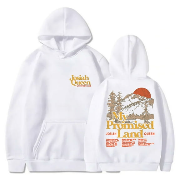 Josiah Queen My Promised Land Tour 2025 Hoodies Long Sleeve Streetwear Unisex Hooded Sweatshirts