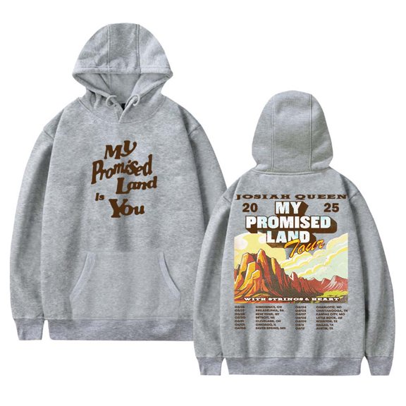 Josiah Queen My Promised Land Tour 2025 Merch Hoodies Women Men Long Sleeve Sweatshirt Fashion Clothes