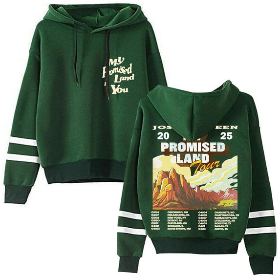 Josiah Queen My Promised Land Tour 2025 Merch Pullovers Pocketless Parallel Bars Sleeve Streetwear