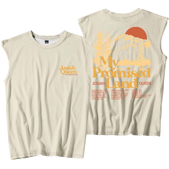 Josiah Queen My Promised Land Tour 2025 Tank Tops Sleeveless Sport Vest Women Men Outdoor Sportwear
