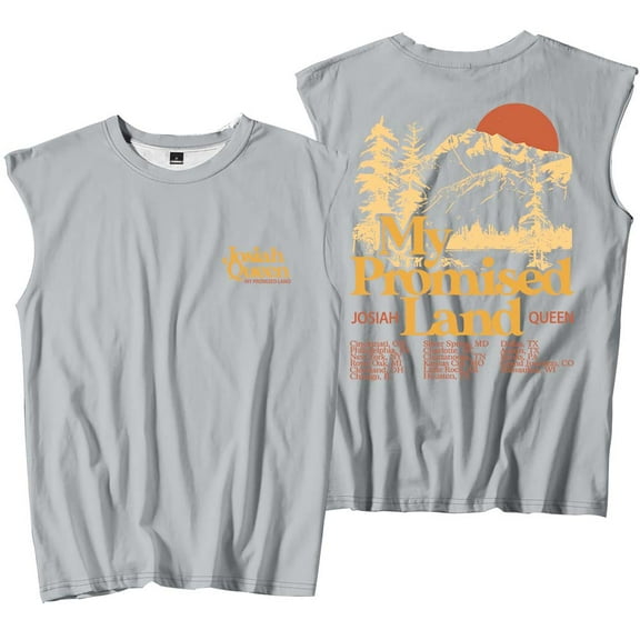 Josiah Queen My Promised Land Tour 2025 Tank Tops Sleeveless Sport Vest Women Men Outdoor Sportwear