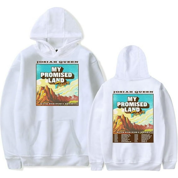 Josiah Queen My Promised Land Tour Merch Hoodie Pockets Drawstring Unisex Hooded Sweatshirt Fashion Clothing