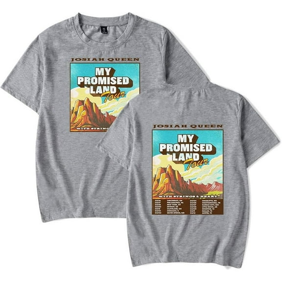 Josiah Queen My Promised Land Tour Merch Short Sleeve T-shirt Unisex Fashion Crew Neck Top