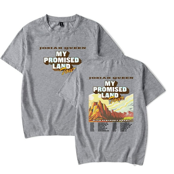 Josiah Queen My Promised Land Tour T-Shirt Merch Women/Men Summer Short Sleeve Tshirt Fashion Streetwear