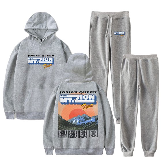 Josiah Queen The Mt Zion Tour 2026 Hoodie Jogger Pants Two Piece Sets Sweatshirts Sweatpants Women Men's Set